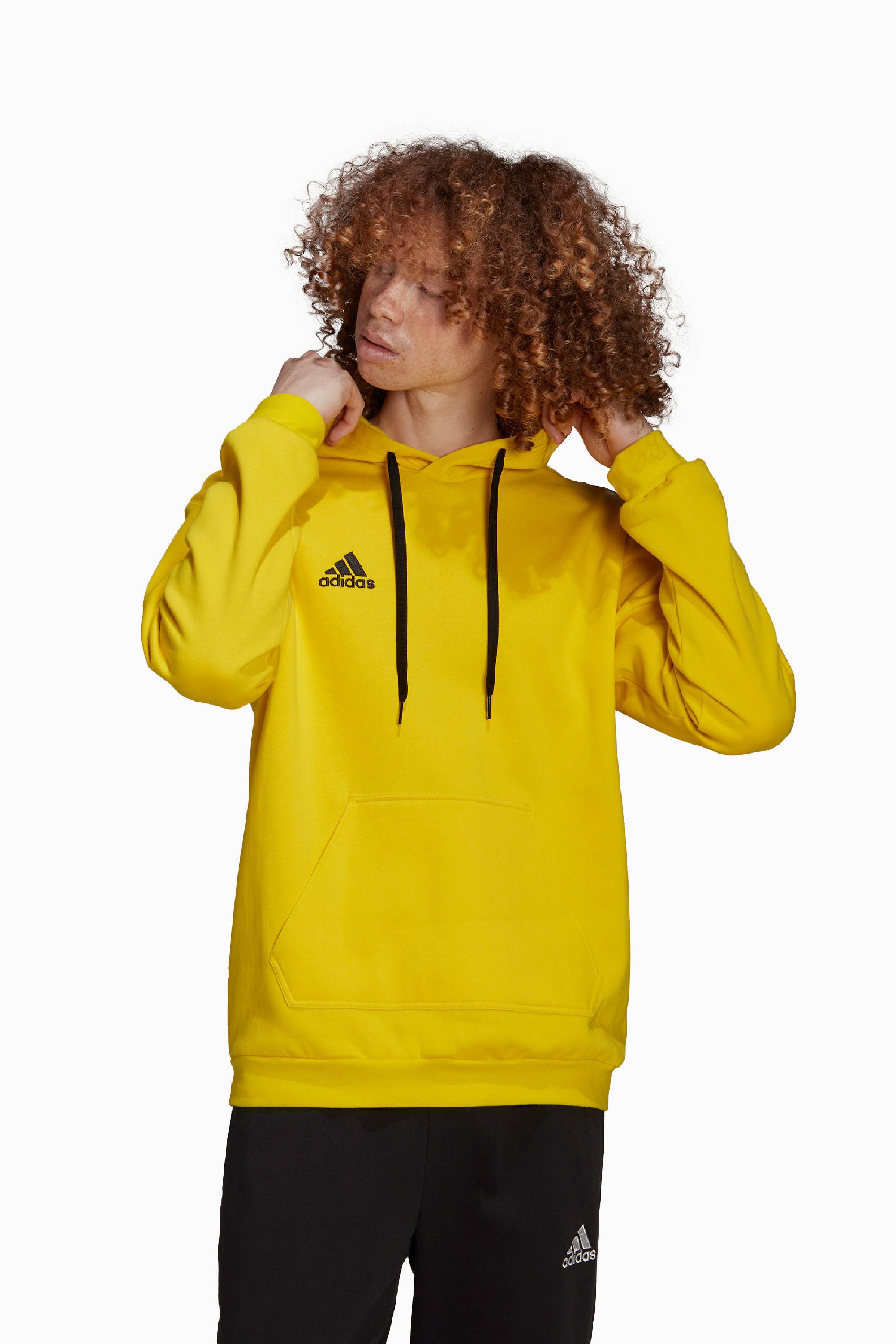 Bluza z kapturem adidas Entrada 22 Sweat - Żółty