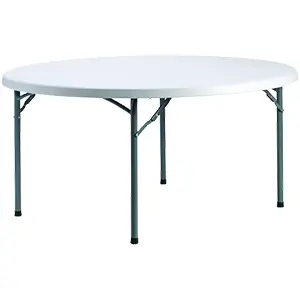 Stół cateringowy ogrodowy okrągły Fi 180cm - biały