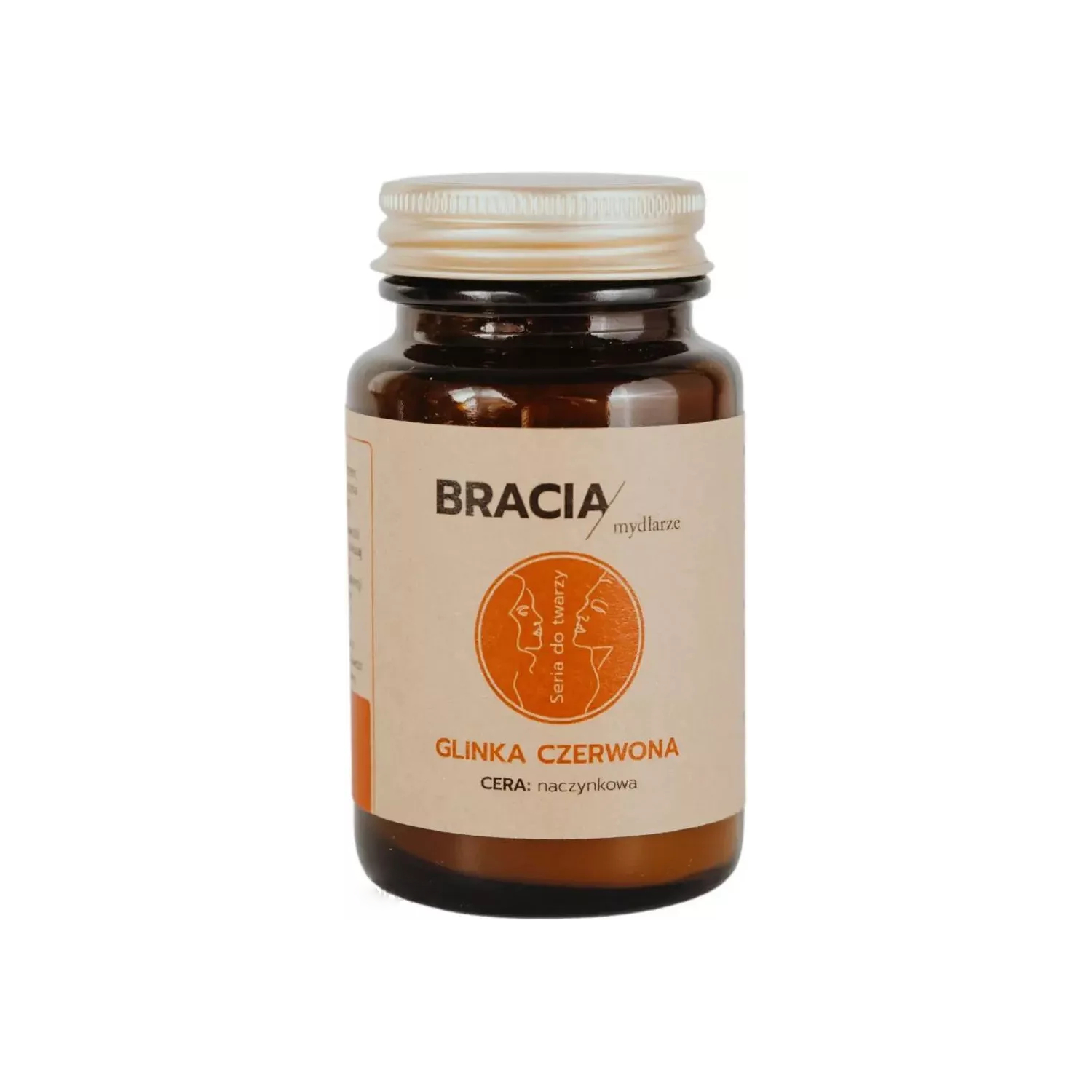 Bracia mydlarze - glinka czerwona, wyrównanie kolorytu cery naczynkowej, 75 ml (data ważności: 31.05.2026)