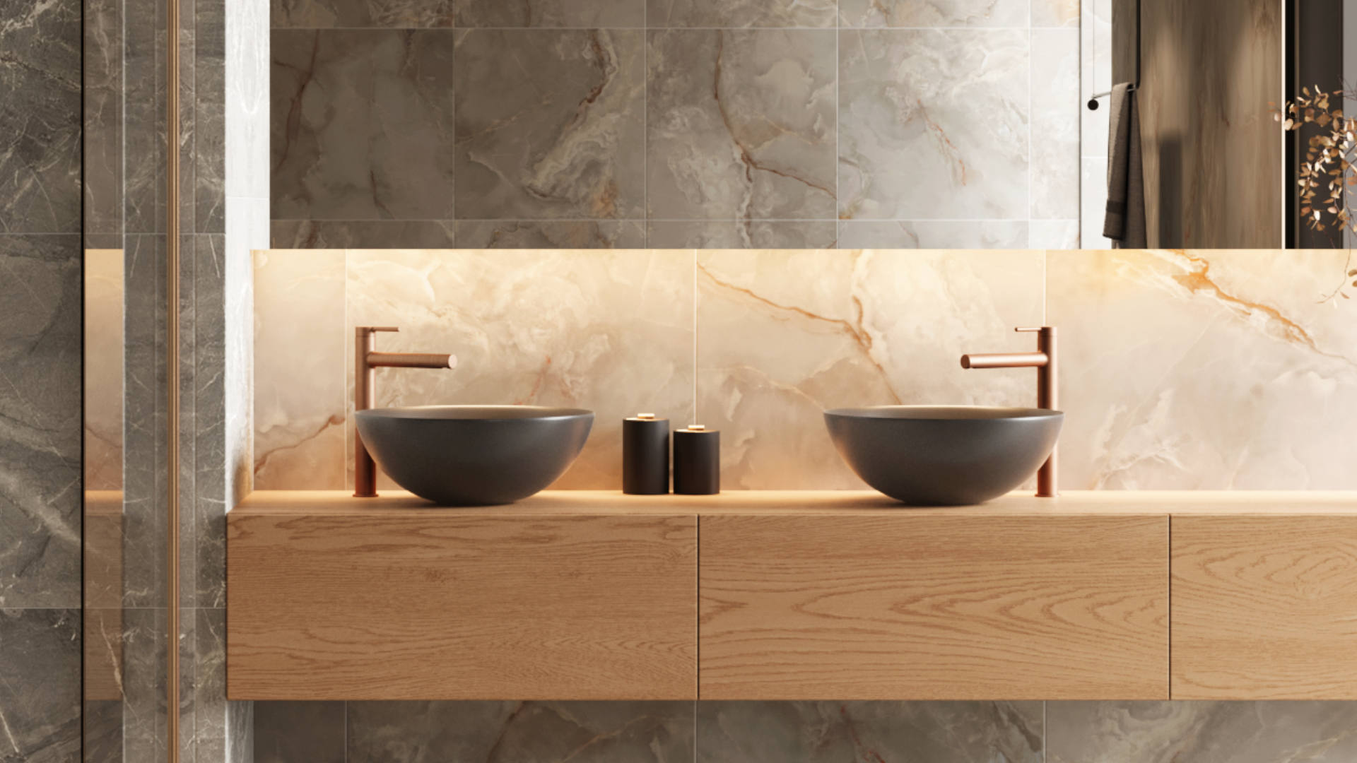 Excellent Pi bateria umywalkowa stojąca wysoka miedź szczotkowana AREX.1202CB - Wysyłka w 24h