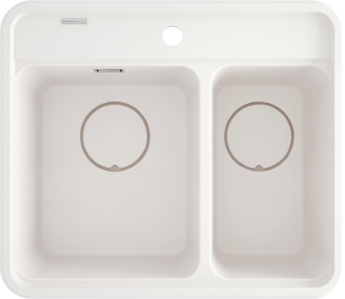 Deante Momi zlewozmywak granitowy 60x52 cm biały ZKM_A503 - Wysyłka w 24h