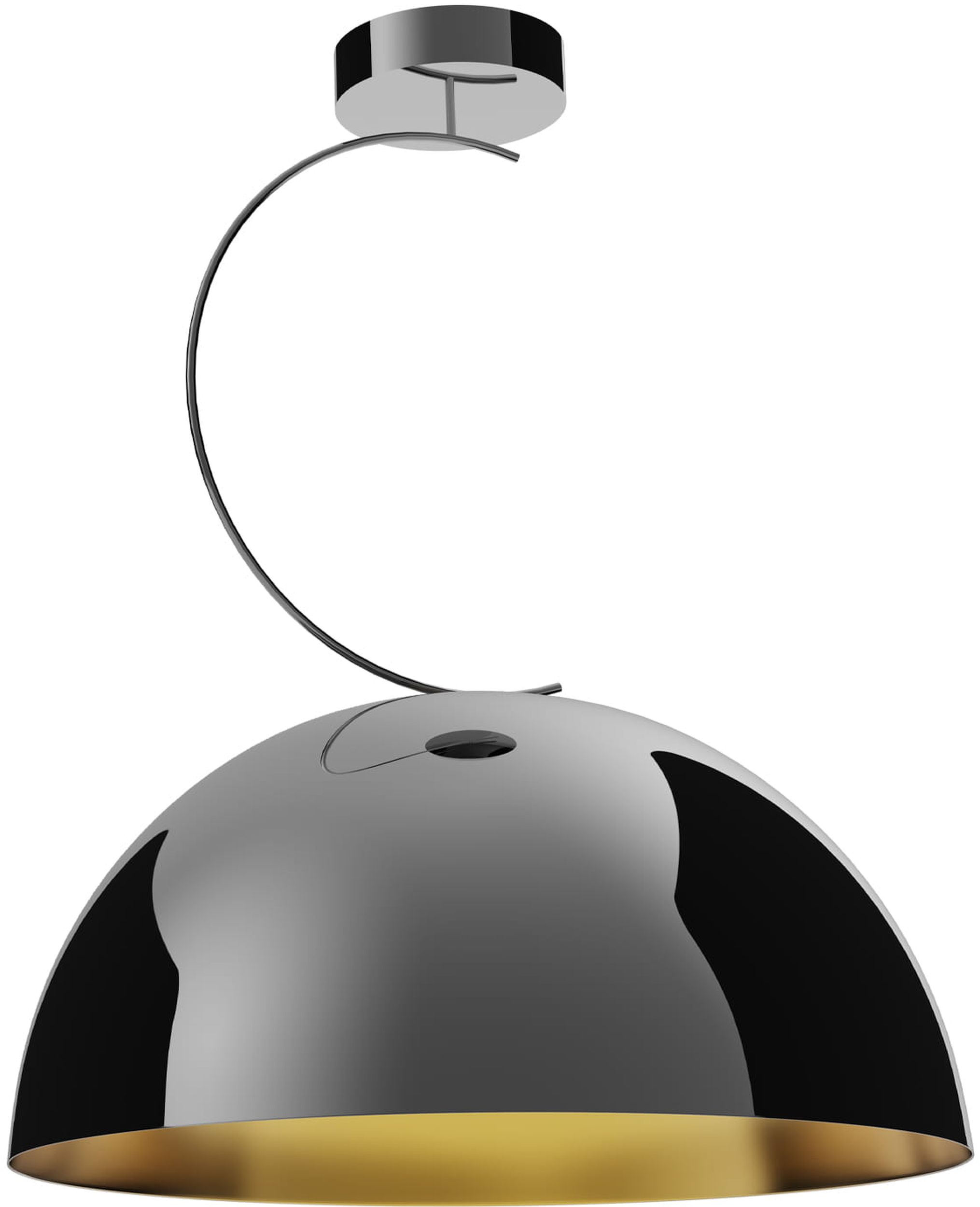 MaxLight Twenty lampa podsufitowa 1x60W czarna/złota P0463