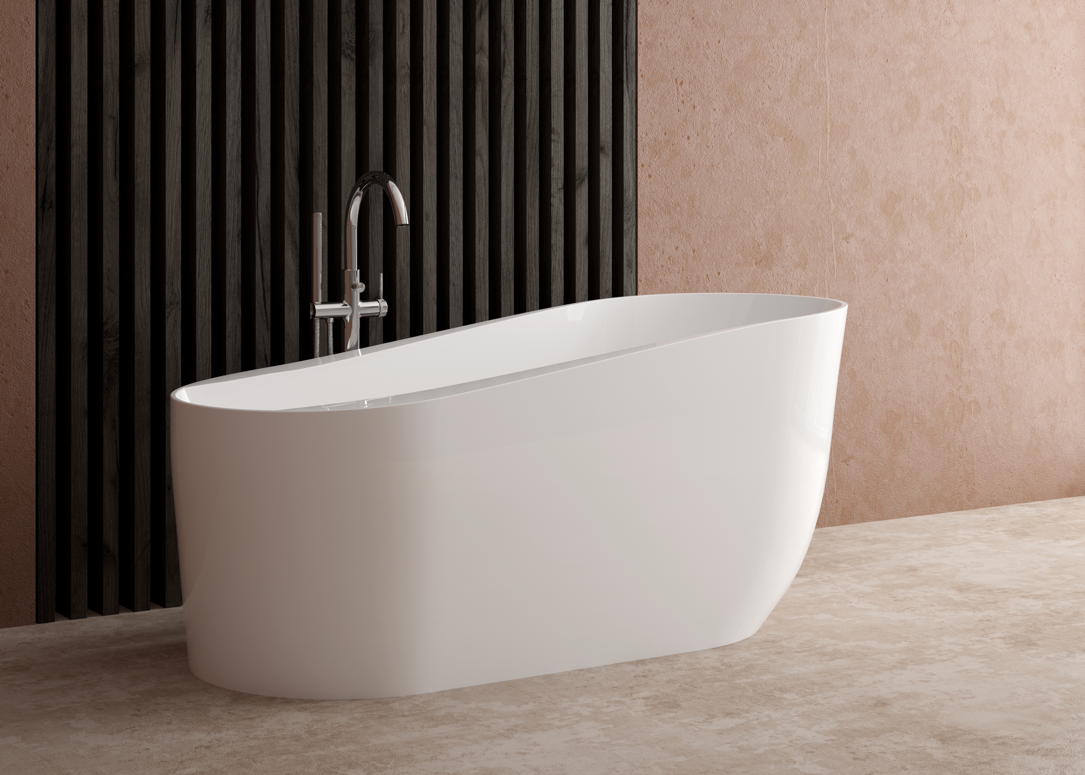 Ksuro 05 wanna wolnostojąca 170x78 cm akrylowa biała 32009000 - Wysyłka w 24h