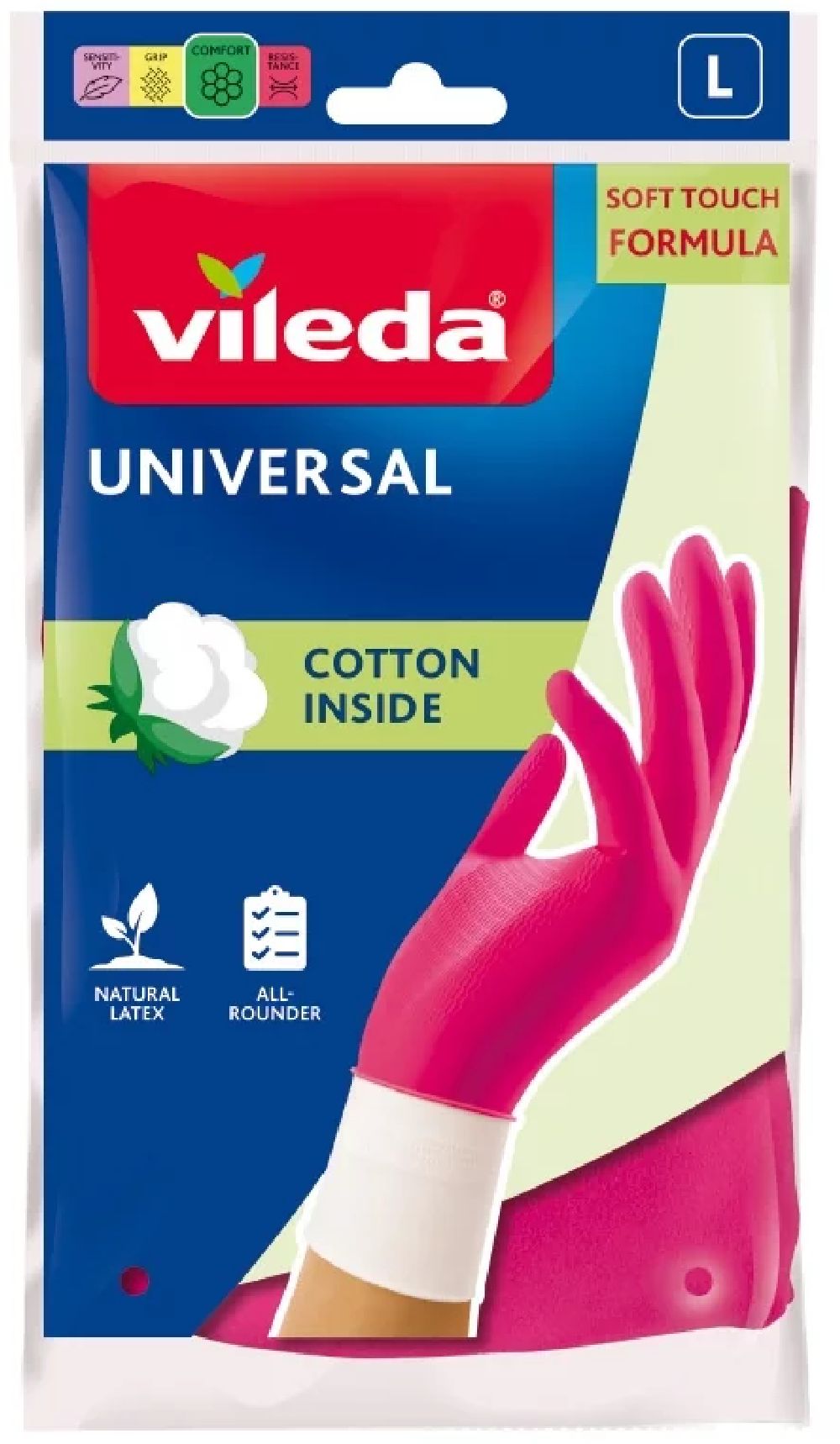 Vileda Universal rękawice rozmiar L 177520 - Wysyłka w 24h