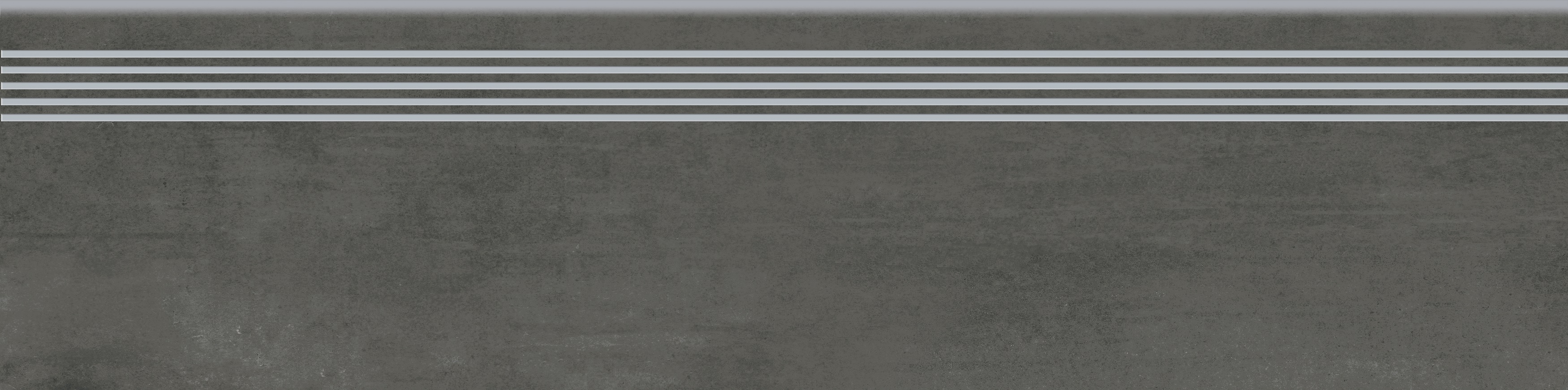 Opoczno Grava graphite steptread stopnica podłogowa 29,8x119,8 cm grafitowy mat