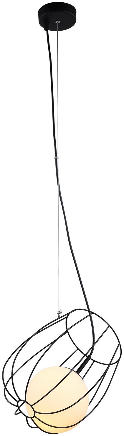 Italux Melisa lampa wisząca 1x40 W czarna MDM-3943/1BK