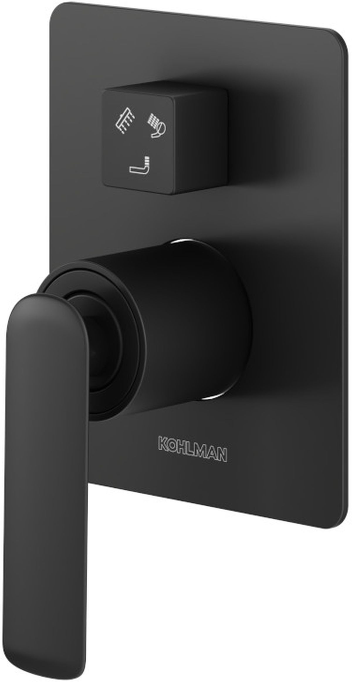 Kohlman Experience Black bateria wannowo-prysznicowa podtynkowa czarny mat QW211EB