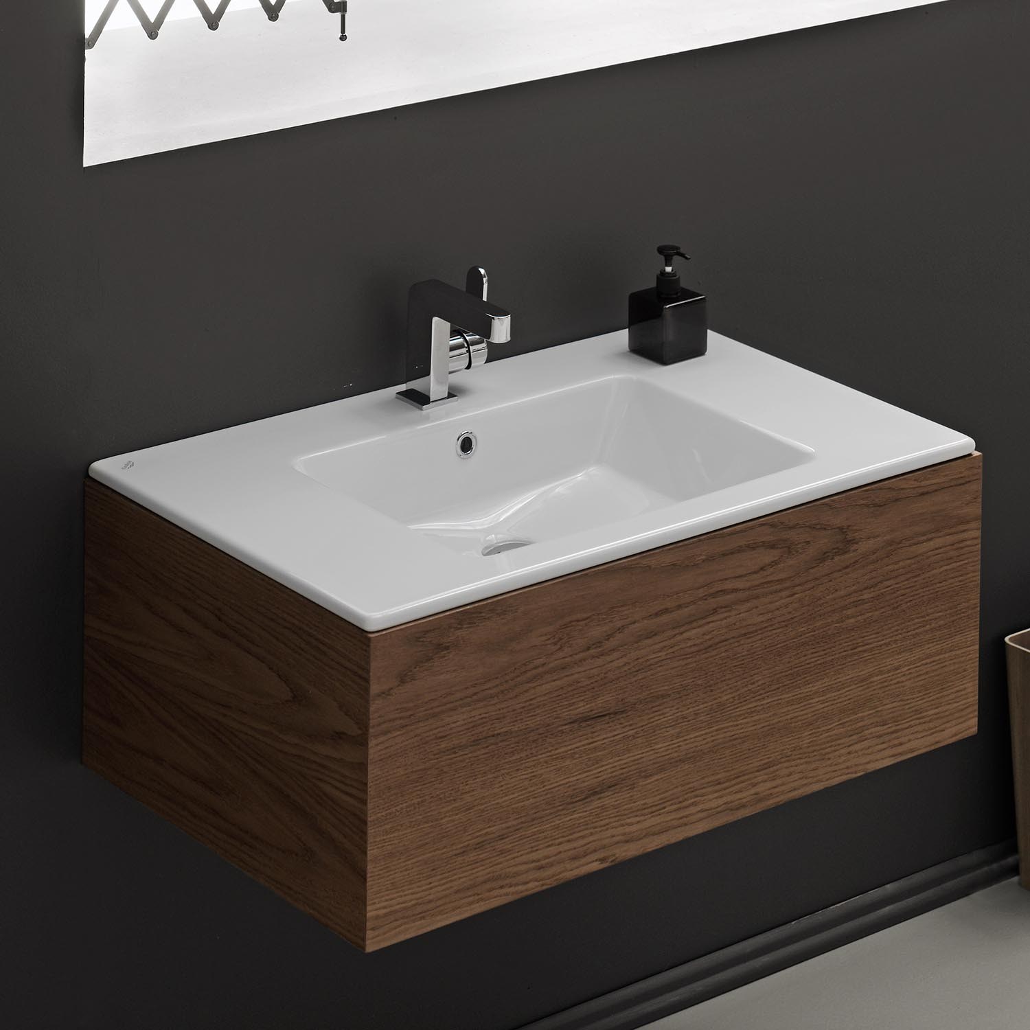 CeraStyle Ibiza umywalka 81x51 cm meblowa prostokątna biała 050300-u