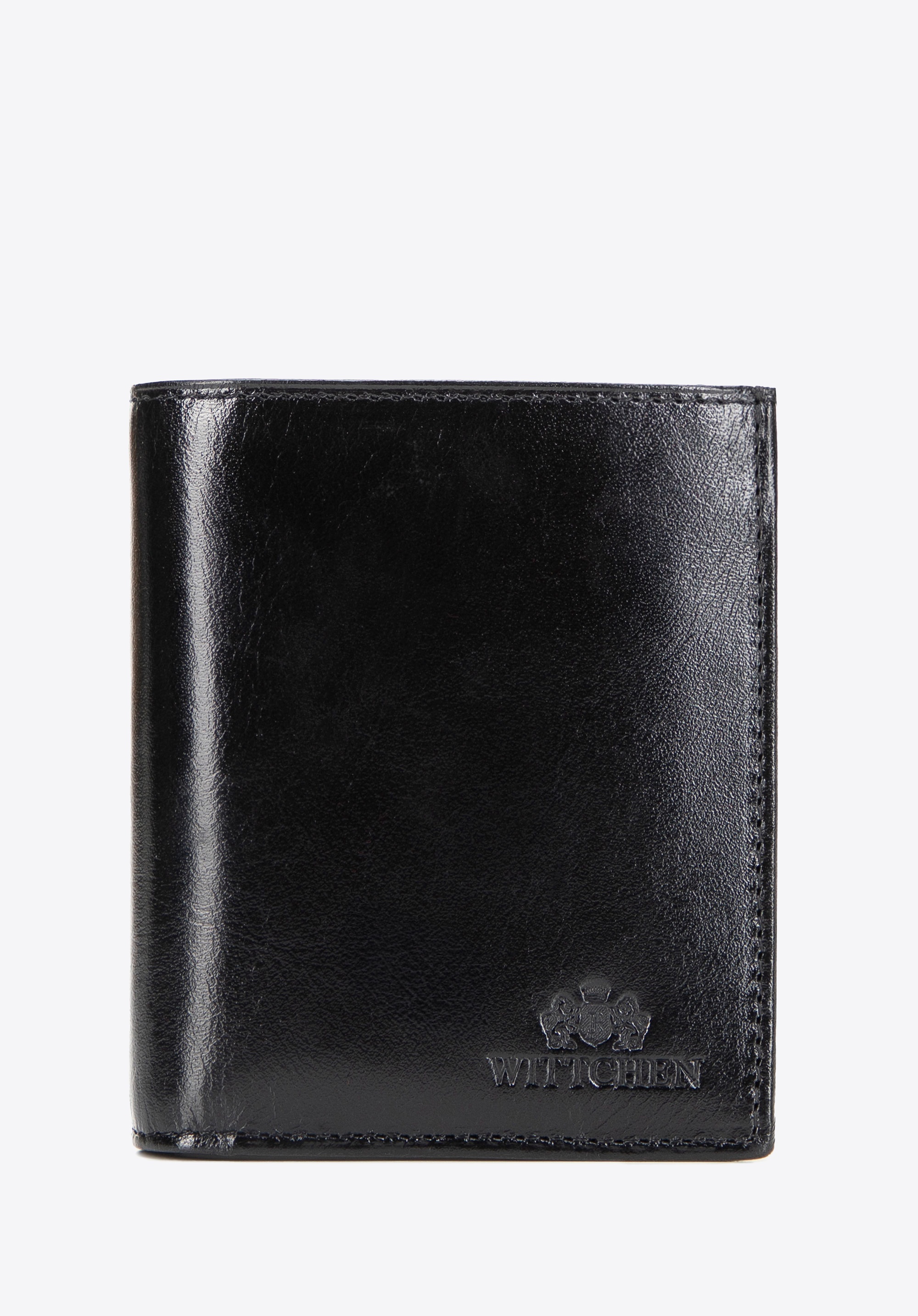 Mały portfel męski ze skóry naturalnej czarny