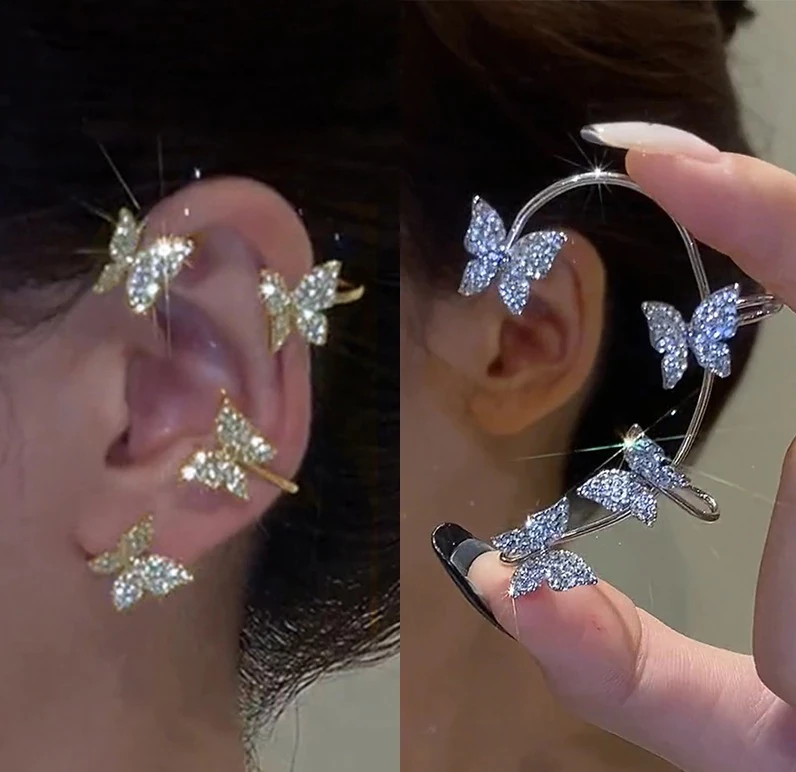 Nausznica nakładka na ucho Motyle