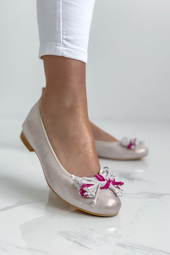 Baleriny damskie 92/37 Pudrowy róż 131