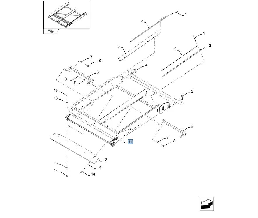 Wahacz New Holland CX CSX 84185571 CNH