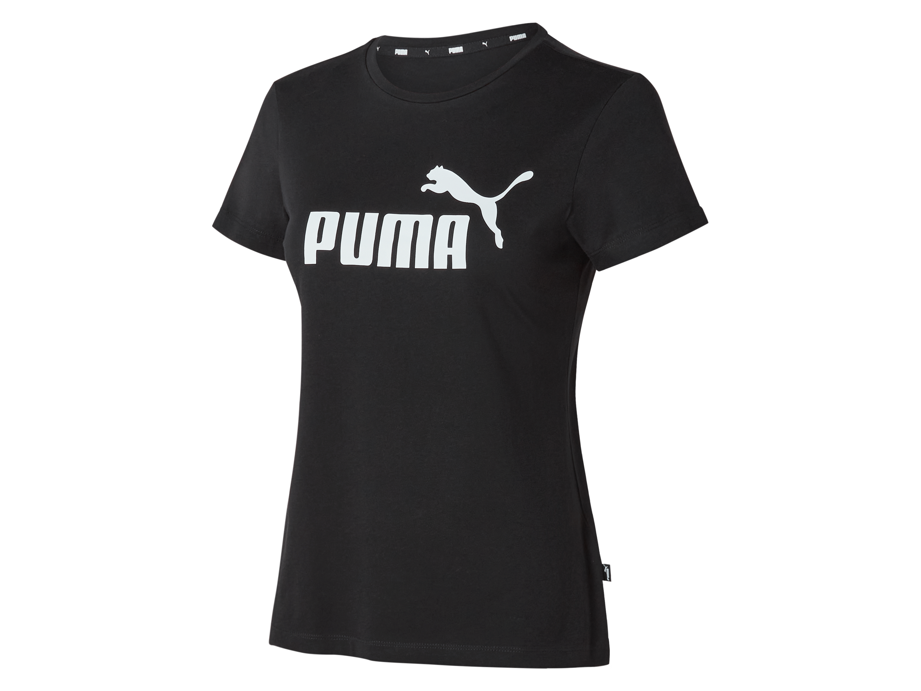 Puma T-shirt damski z bawełny Czarny, S