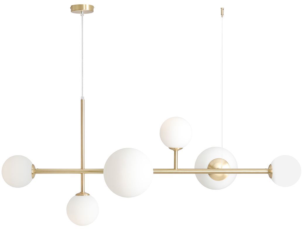 Darmowa Dostawa - Lampa wisząca 6x60 W mosiądz Aldex Dione 1092K40