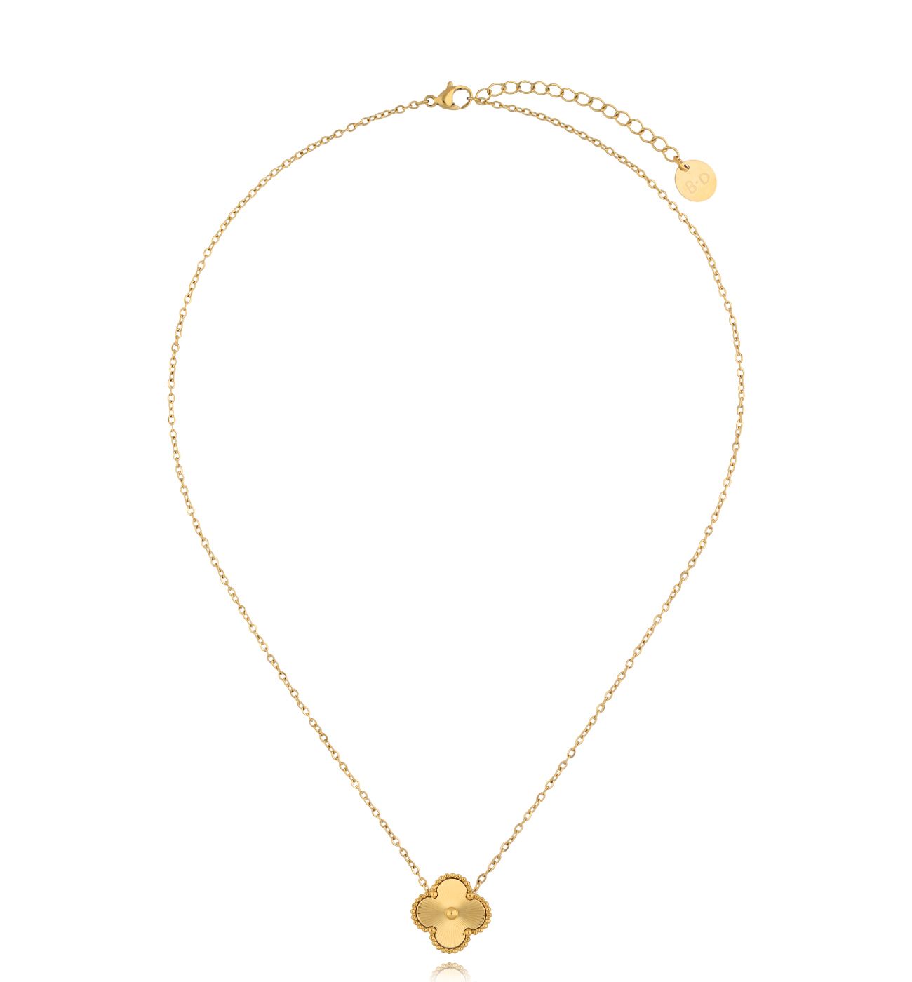 Naszyjnik złoty z koniczynkami Clovers NSY0312