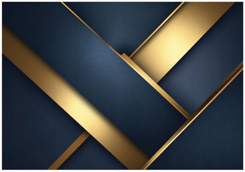 Fototapeta WALLARENA Do Sypialni Salonu Na Flizelinie Abstrakcja Glamour Geometryczna Niebieski 350x250 cm 16209VX7 1 szt.