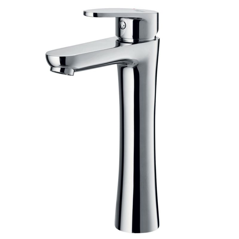 Bateria umywalkowa Hagser Della chrom wysoka stojąca, jednouchwytowa, bez korka, 1 szt.