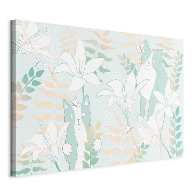 Obraz Artgeist Kocie sprawy 90 x 60 cm płótno włoskie 1 szt