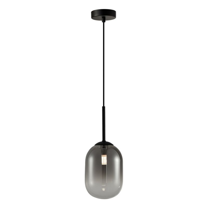 Lampa sufitowa wisząca Milagro Alias 3225 czarna szerokość 12 cm 1xE14 x 40W 1 szt.