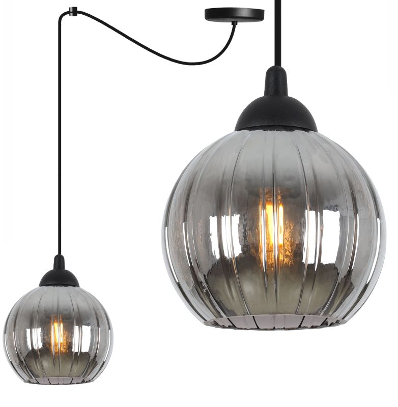 Lampa sufitowa wisząca Light Home LH Costa Pająk 1x E27 60W czarny/grafitowy 1szt.