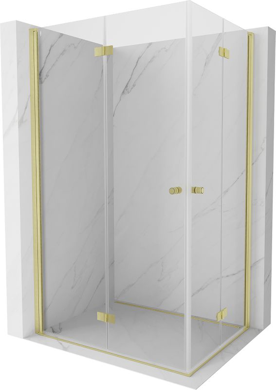 Kabina prysznicowa Mexen Mist-F złoty szczotkowany 95x75 cm 1 szt