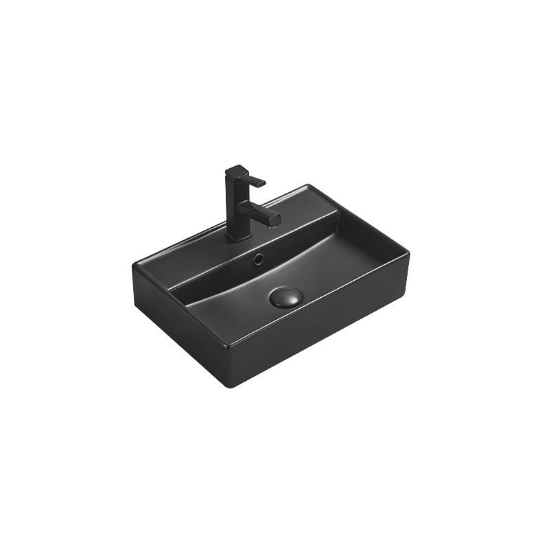 Umywalka nablatowa Mexen Blanca czarna 50x35 cm 1 szt.