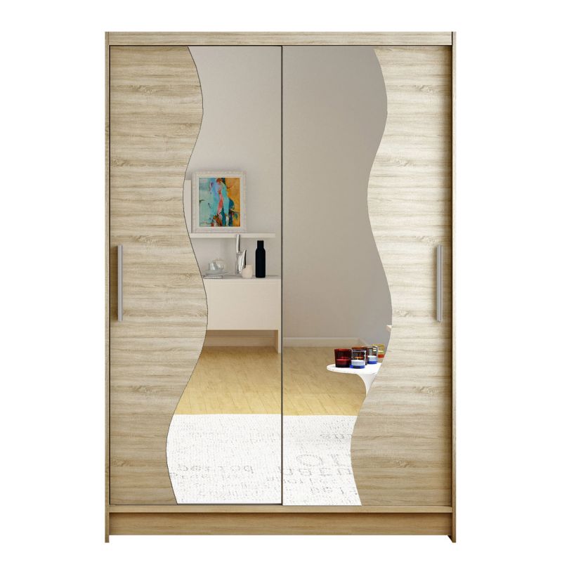 Szafa MIRJAN 24 z drzwiami przesuwnymi Miami S dąb sonoma/lustro 1 szt.