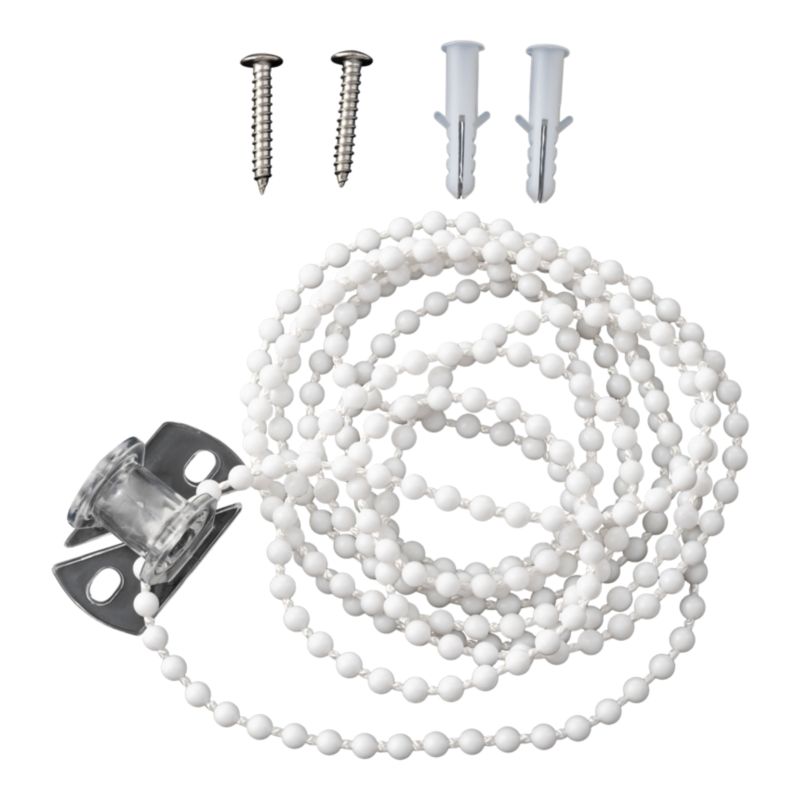 Łańcuszek OPP do rolet 2 m biały