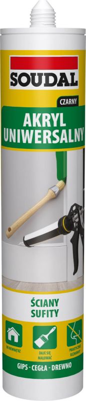 Akryl Soudal 280 ml czarny
