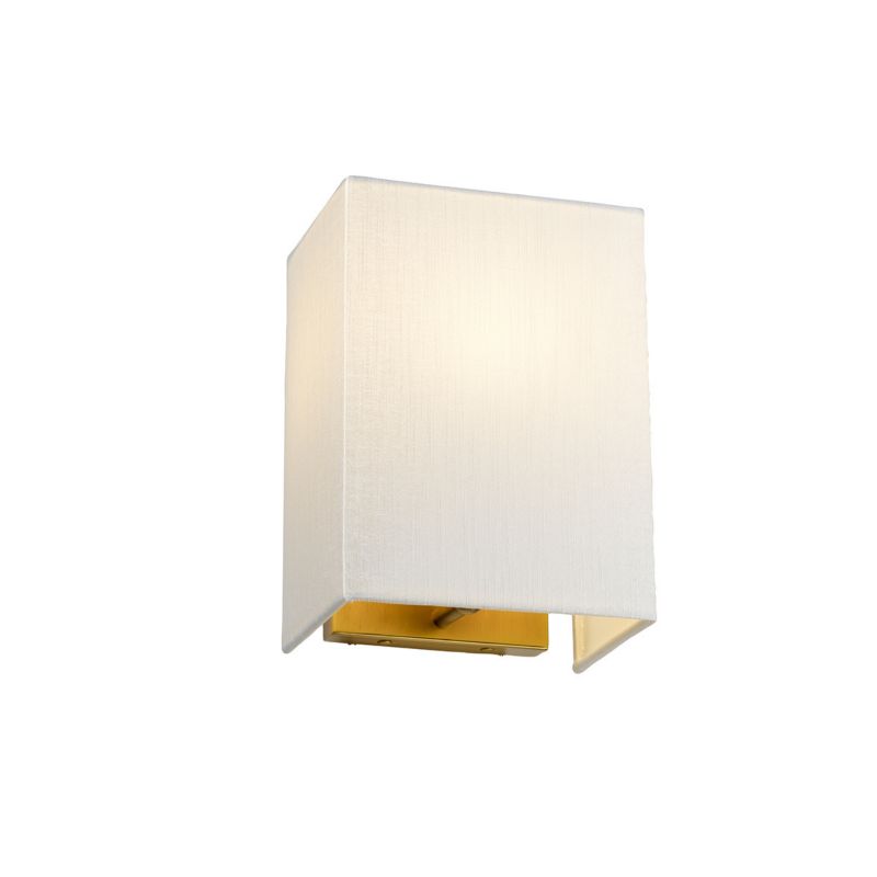 Kinkiet ścienny Designer's Lightbox Riley postarzany mosiądz-kremowy 1 x E27 x 60W IP20 wym: 23 x 17 x 12,8 cm - 1 szt.