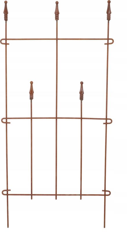 Płotek palisada KOTARBAU wbijany rdza 48 cm 1 szt.