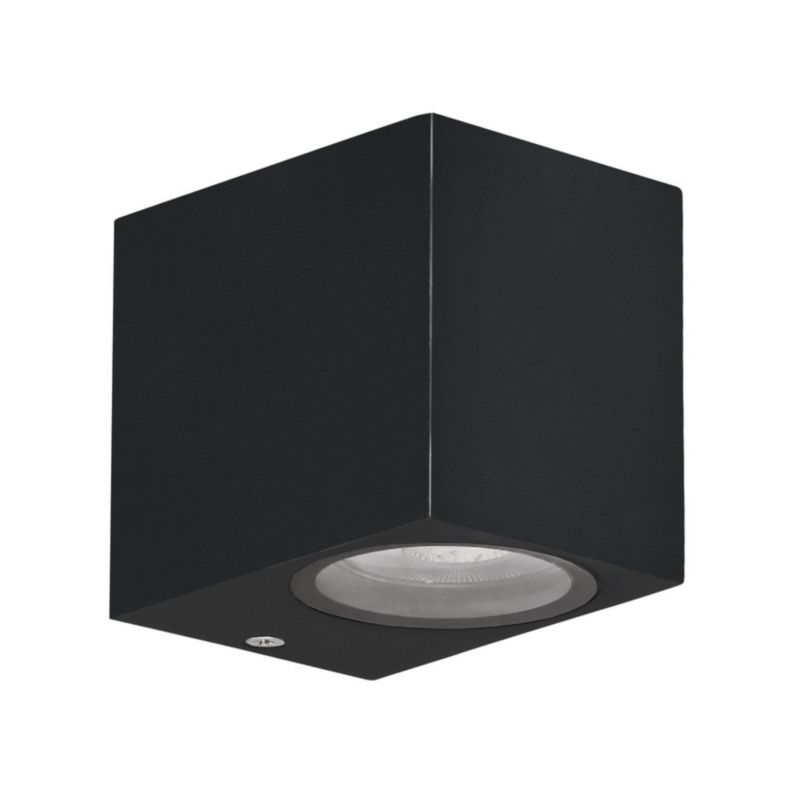 Kinkiet ścienny zewnętrzny Candellux Nerium czarny 1 x GU10 x 35W IP44 wym: 8 x 9 x 6,5 cm - 1 szt.