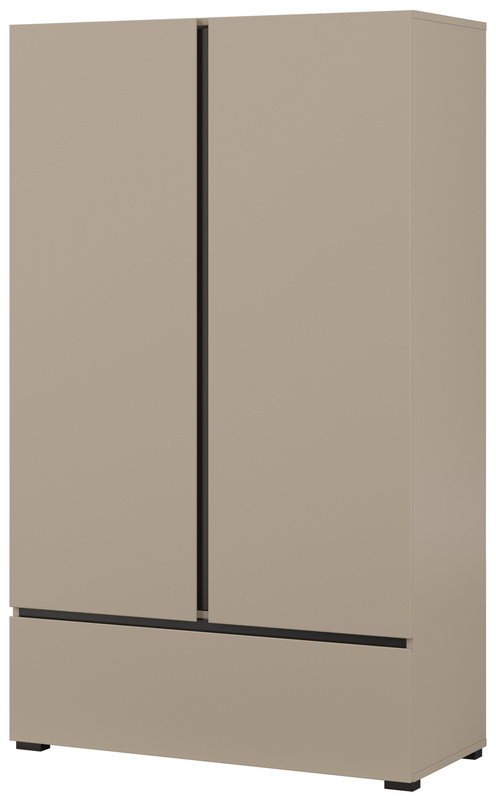 Nowoczesna bieliźniarka z szufladą i półkami 90 cm CROSS