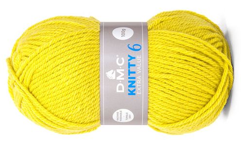 włóczka DMC KNITTY 6 kol. 819 / zółty