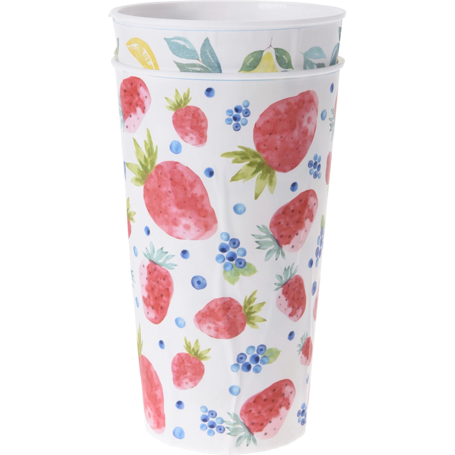 Zestaw kubków TRUSKAWKI I CYTRYNY - 650 ml