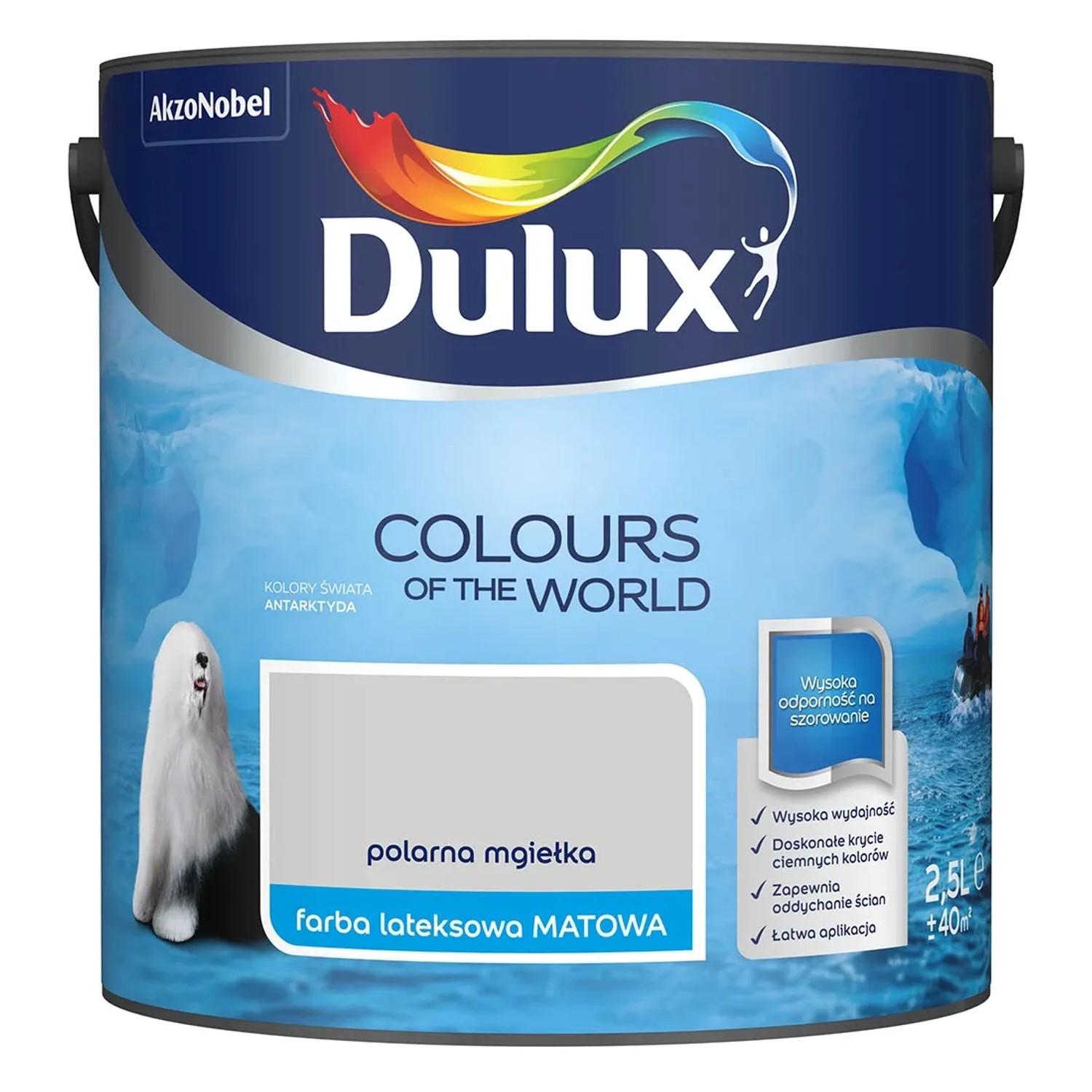 Farba Dulux Kolory Świata polarna mgiełka 2,5 l