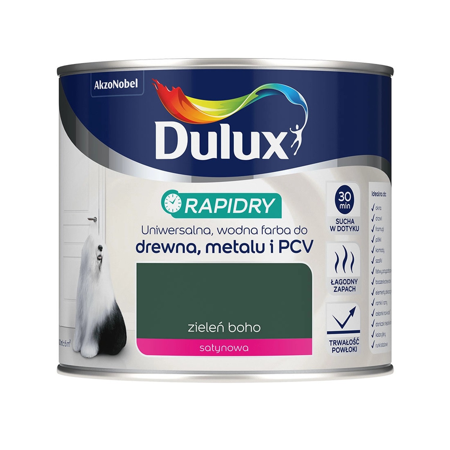 Dulux Farba akrylowa Rapidry zieleń boho 400 ml
