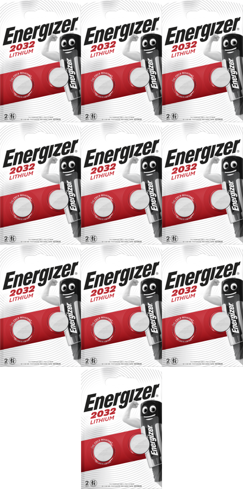 10x Bateria specjalistyczna Energizer, 3V, CR2032, 2 sztuki