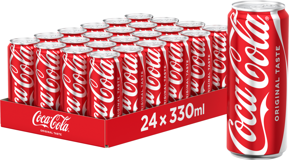 24x Napój gazowany Coca-Cola, puszka Sleek, 0.33l, KAUCJA