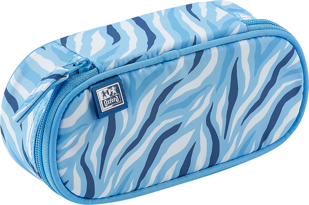 Piórnik z klapką Oxford Kids, bez wyposażenia, 23.5x8.5x5cm, poliester, niebieski