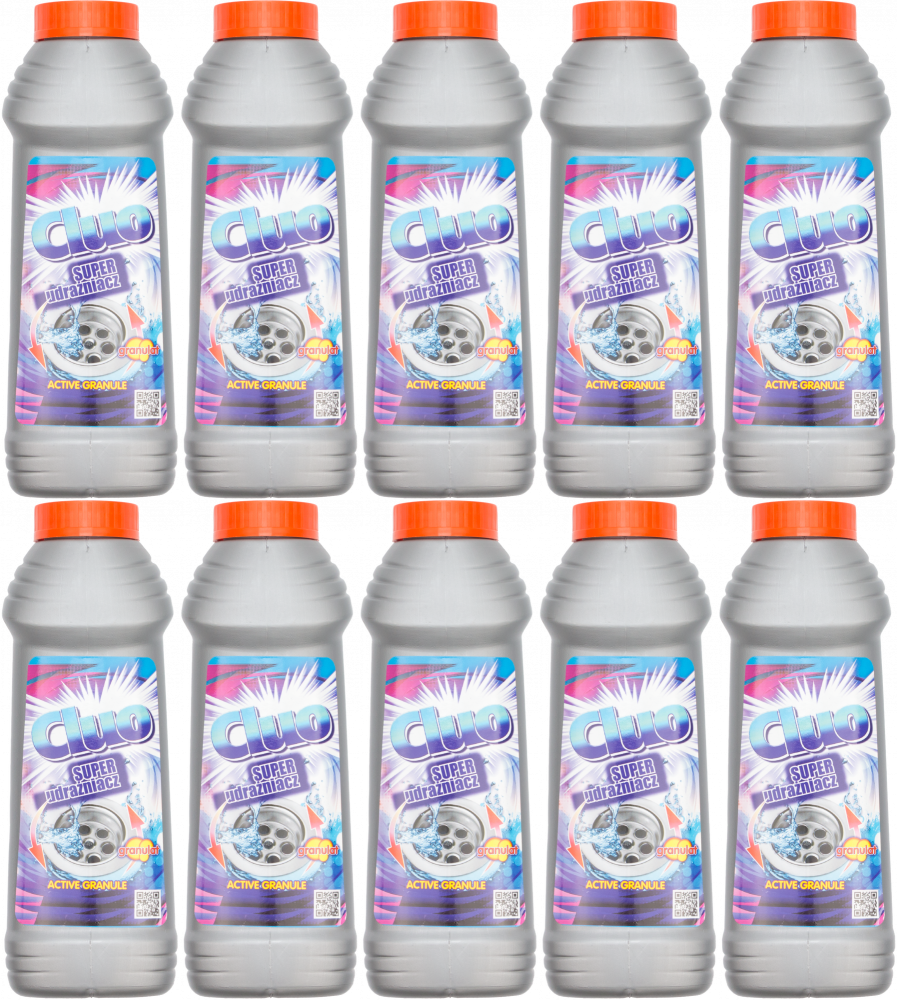 10x Udrażniacz do rur Cluo, granulki, 500g