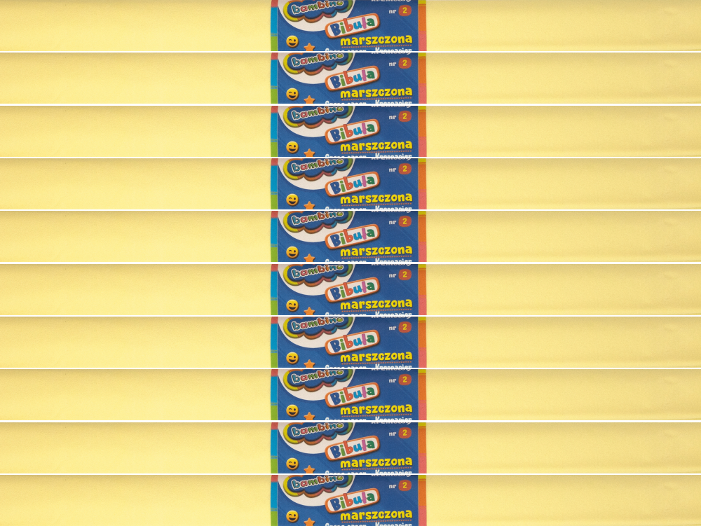 10x Bibuła marszczona Bambino, 200x50cm, kremowy