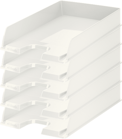 5x Półka na dokumenty Esselte Europost Vivida, A4, plastikowa, biały