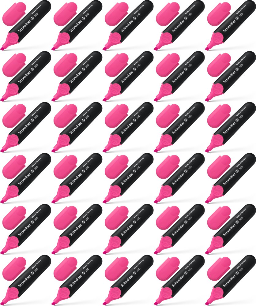 30x Zakreślacz Schneider Job, ścięta, różowy