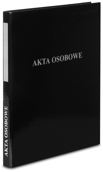 Segregator ringowy VauPe do akt osobowych, A4, 20mm, 2 ringi, czarny