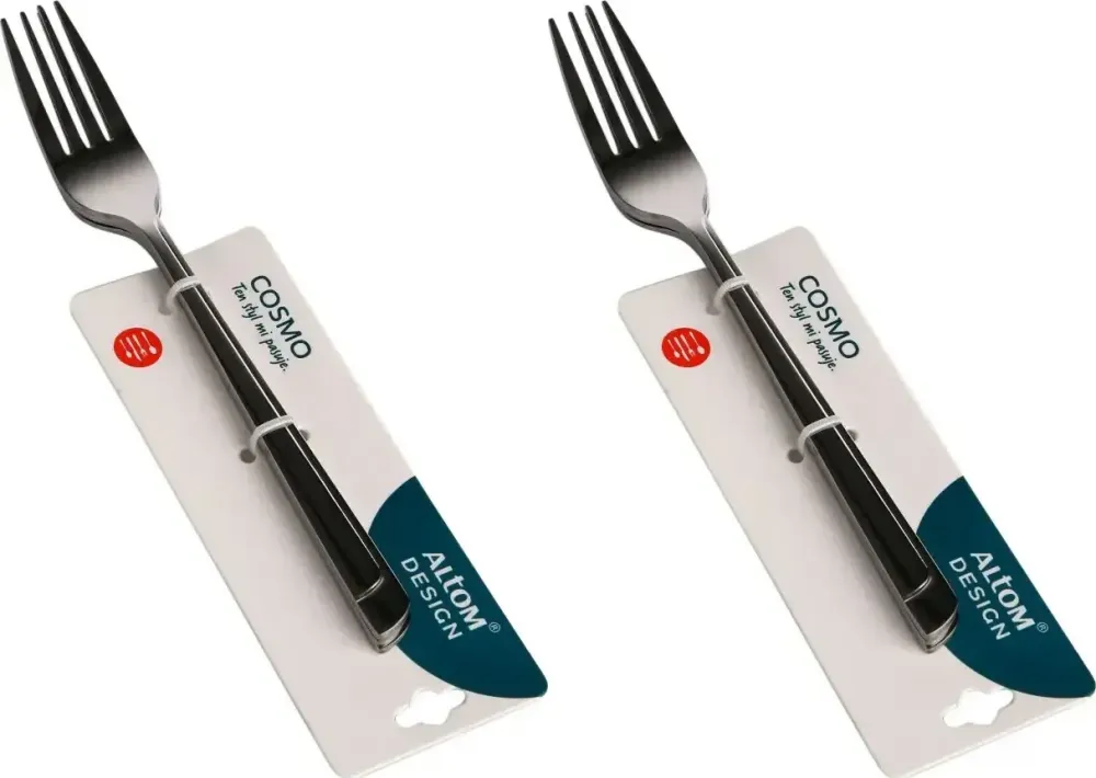 2x Widelec Altom Design Cosmo, 3 sztuki, srebrny