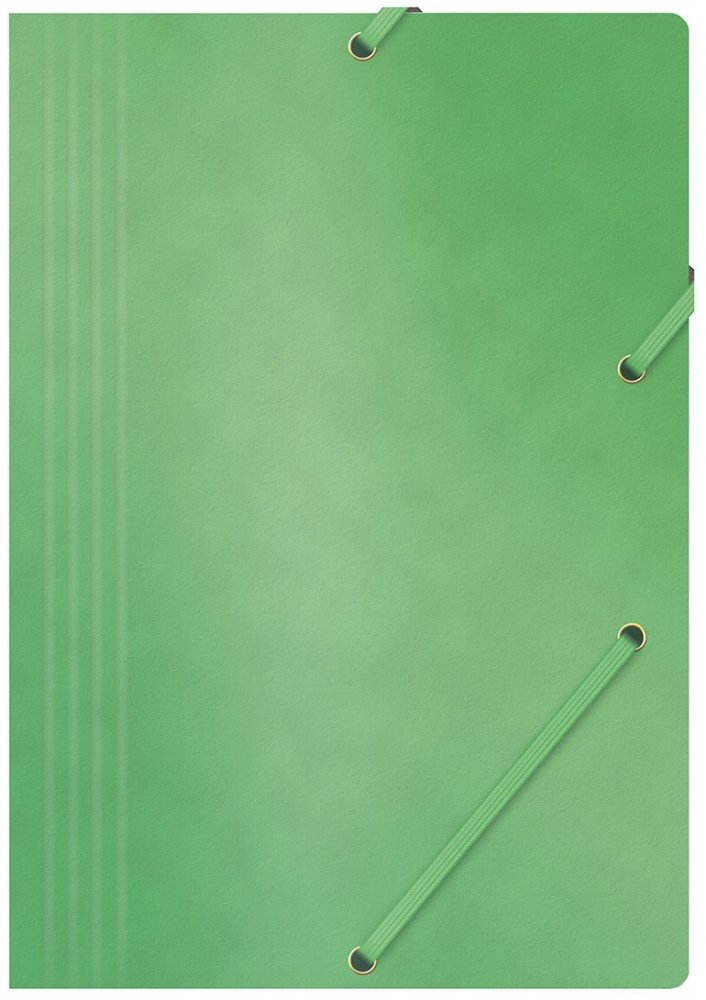 Teczka z gumką Office Products, A4, 390g/m2, preszpanowa, zielony