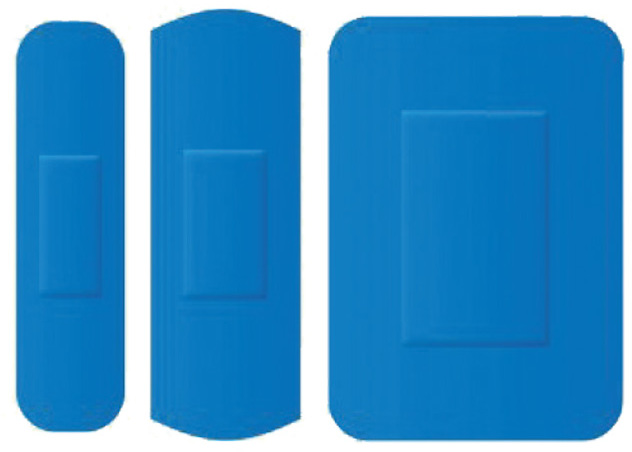 Zestaw plastrów wykrywalnych Prohaccp, mix 3 rozmiarów, 100 sztuk, niebieski