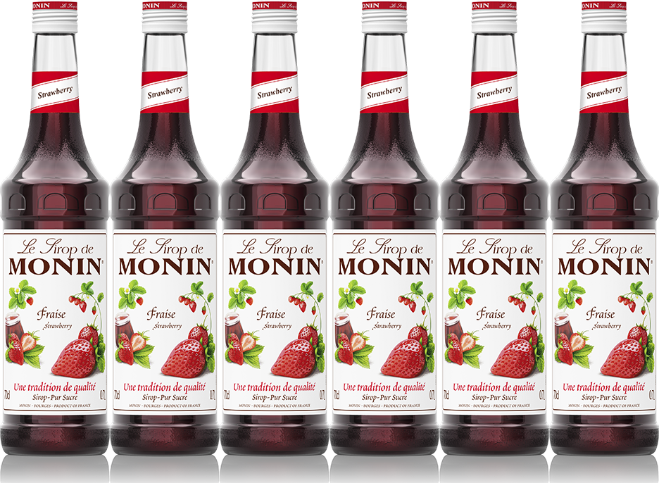 6x Syrop Monin, truskawkowy, 700ml