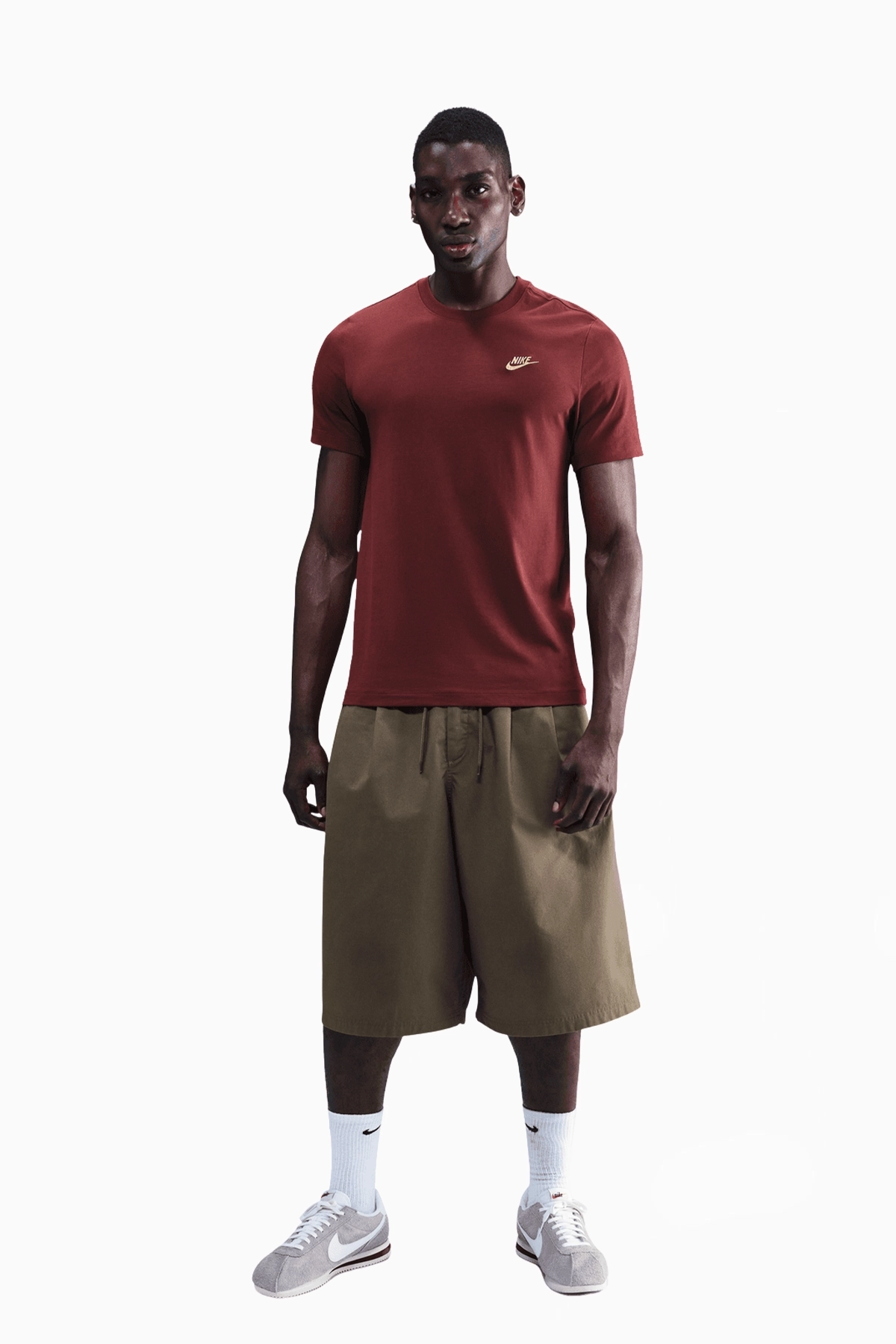 Koszulka Nike Sportswear Club - Bordowy